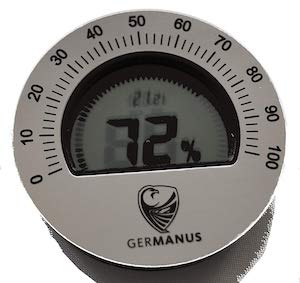 GERMANUS kalibrierbare Humidor Hygrometer
